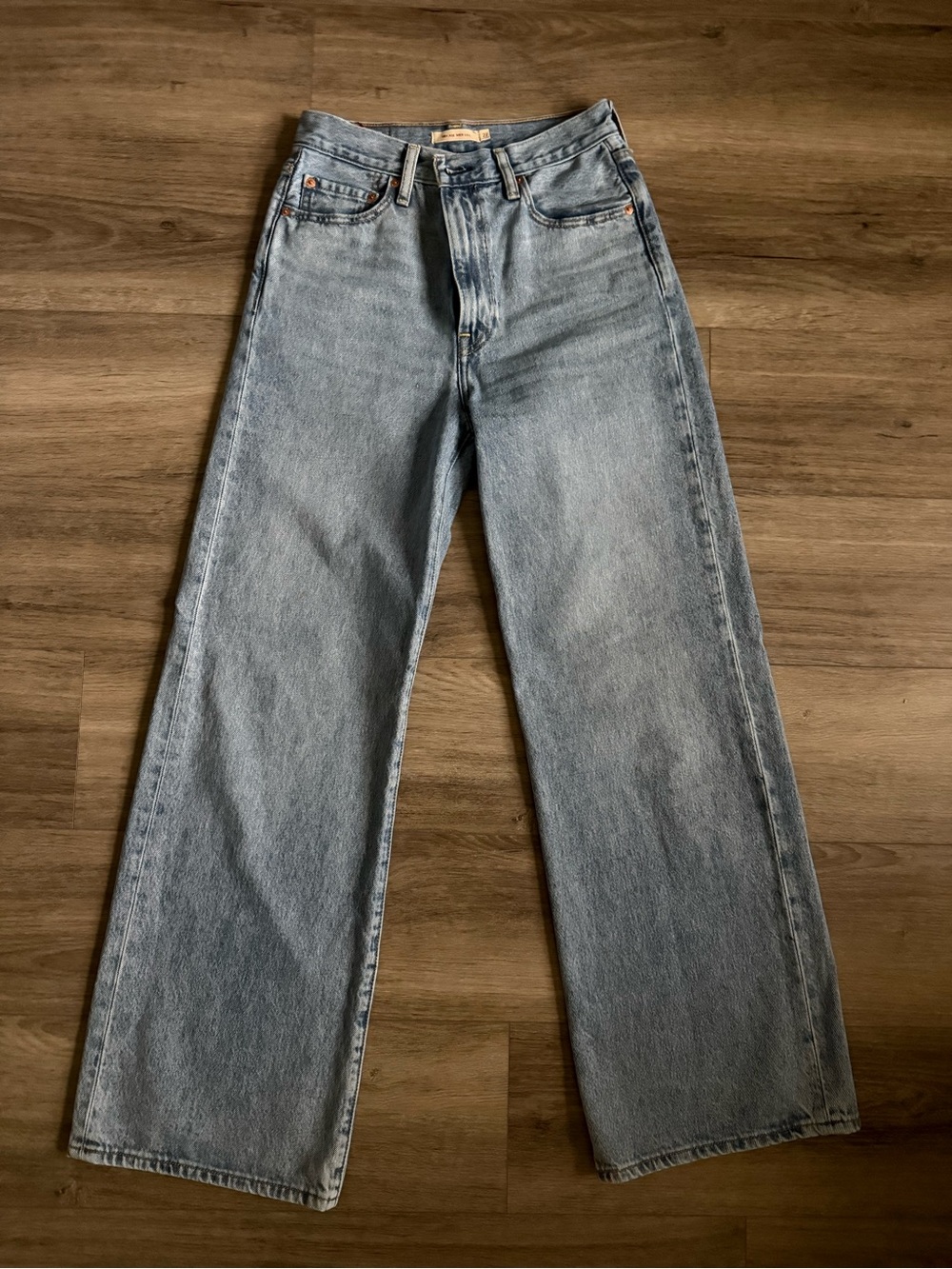Levi's Light Blue Ribcage Wide Leg